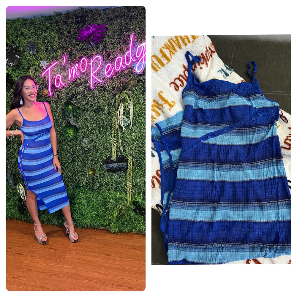 JLUXLABEL “Blue Ventura Maxi Dress”